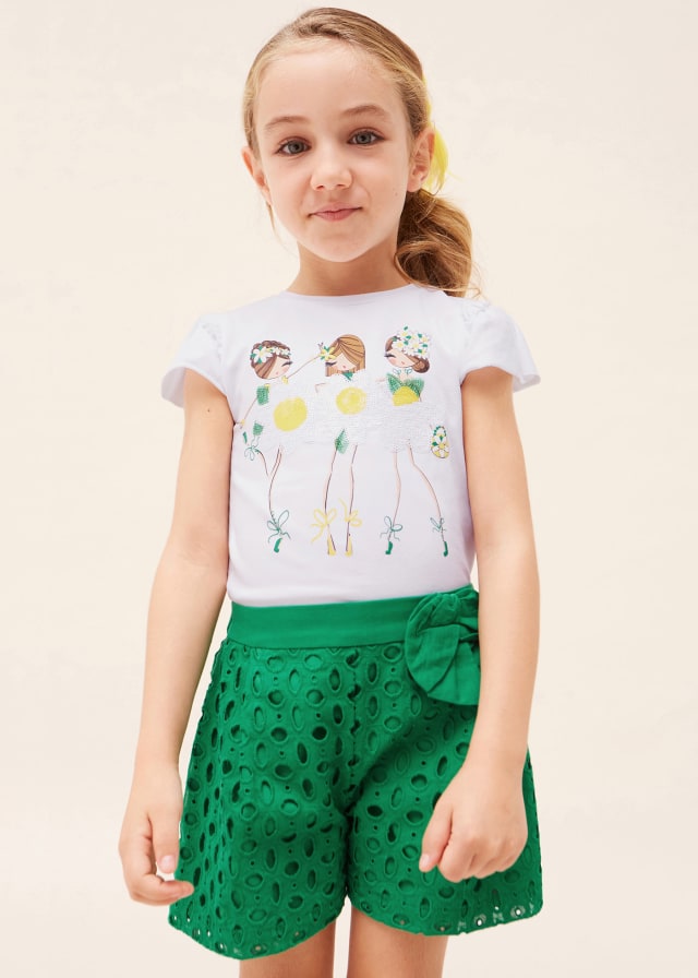 T´shirt menina flor