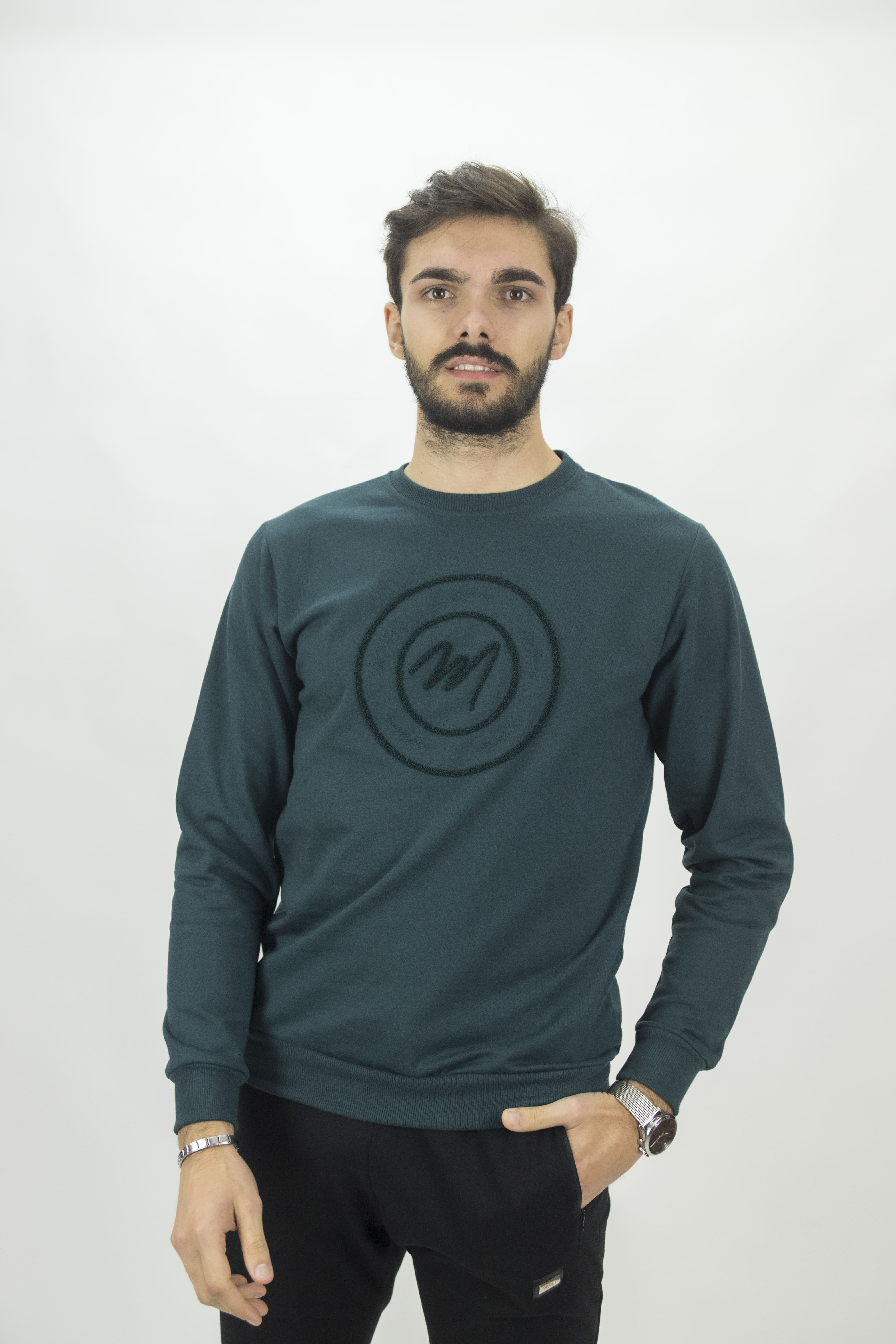 Sweats Homem decote redondo 50% Algodão 50% poliester                  