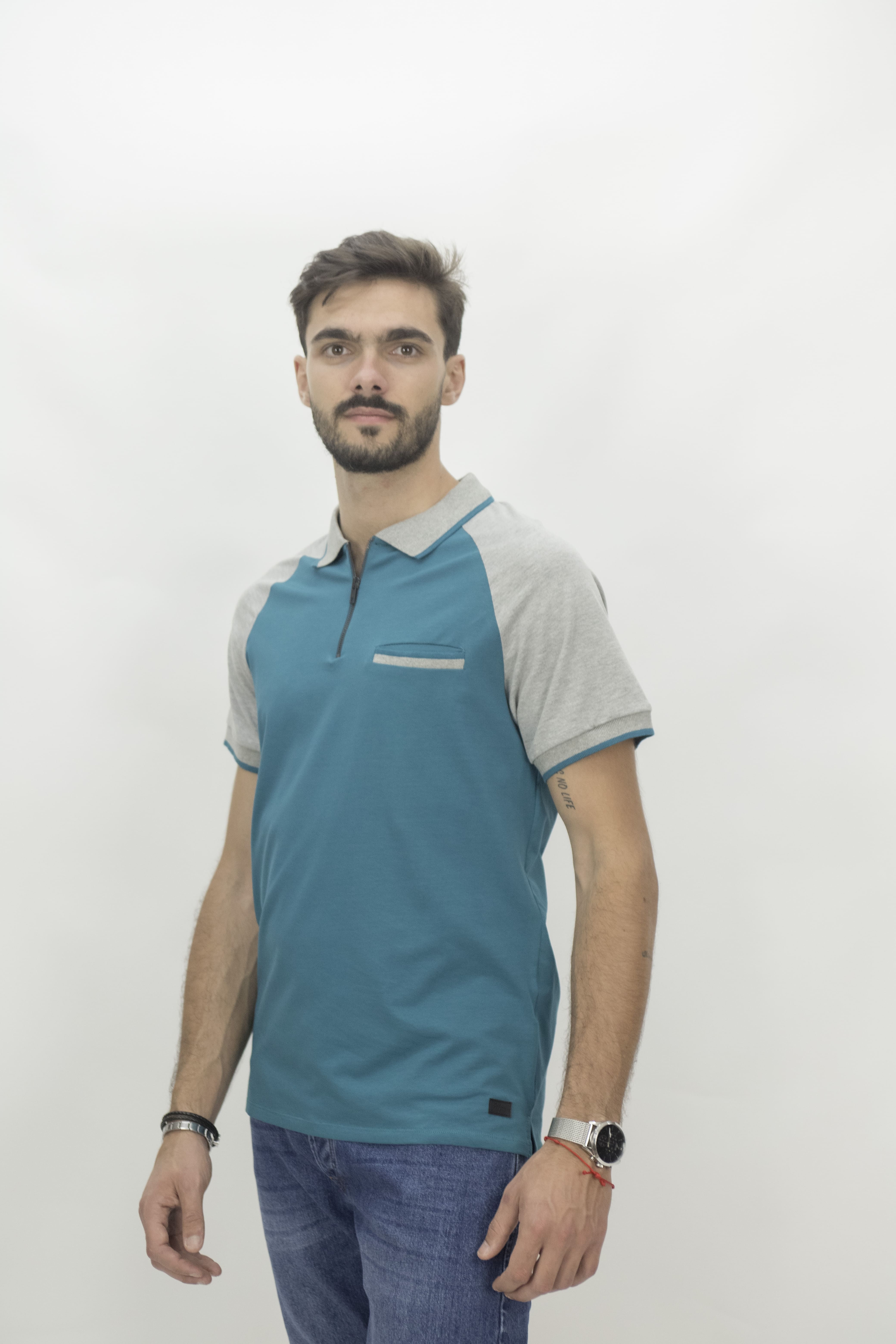 Polo Homem 90% Algodão 10% Elastano                       