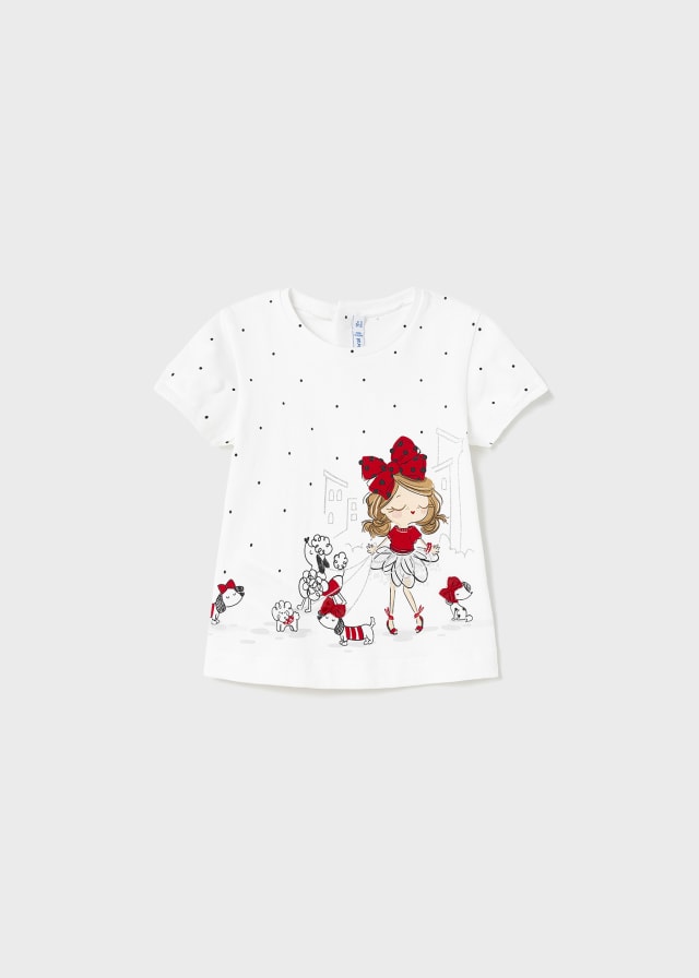 T´shirt menina com cachorros