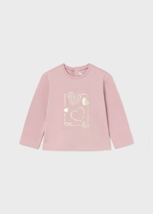 Camiseta manga comprida  Baby menina 4G