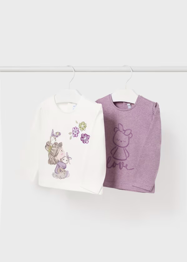 Camiseta manga comprida  Baby menina 4H