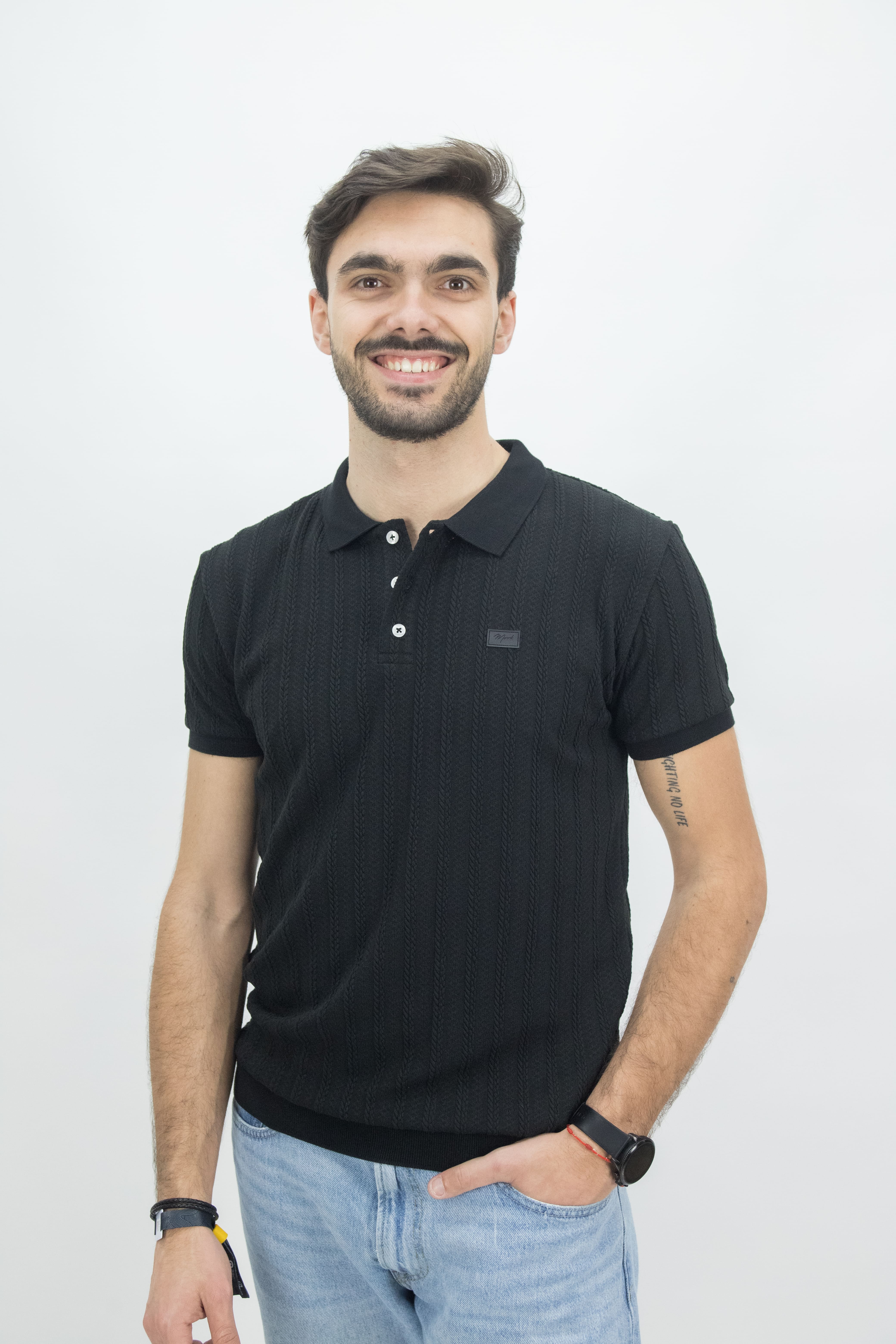 Polo Homem em Tricot 50% Algodão 50% poliester                 