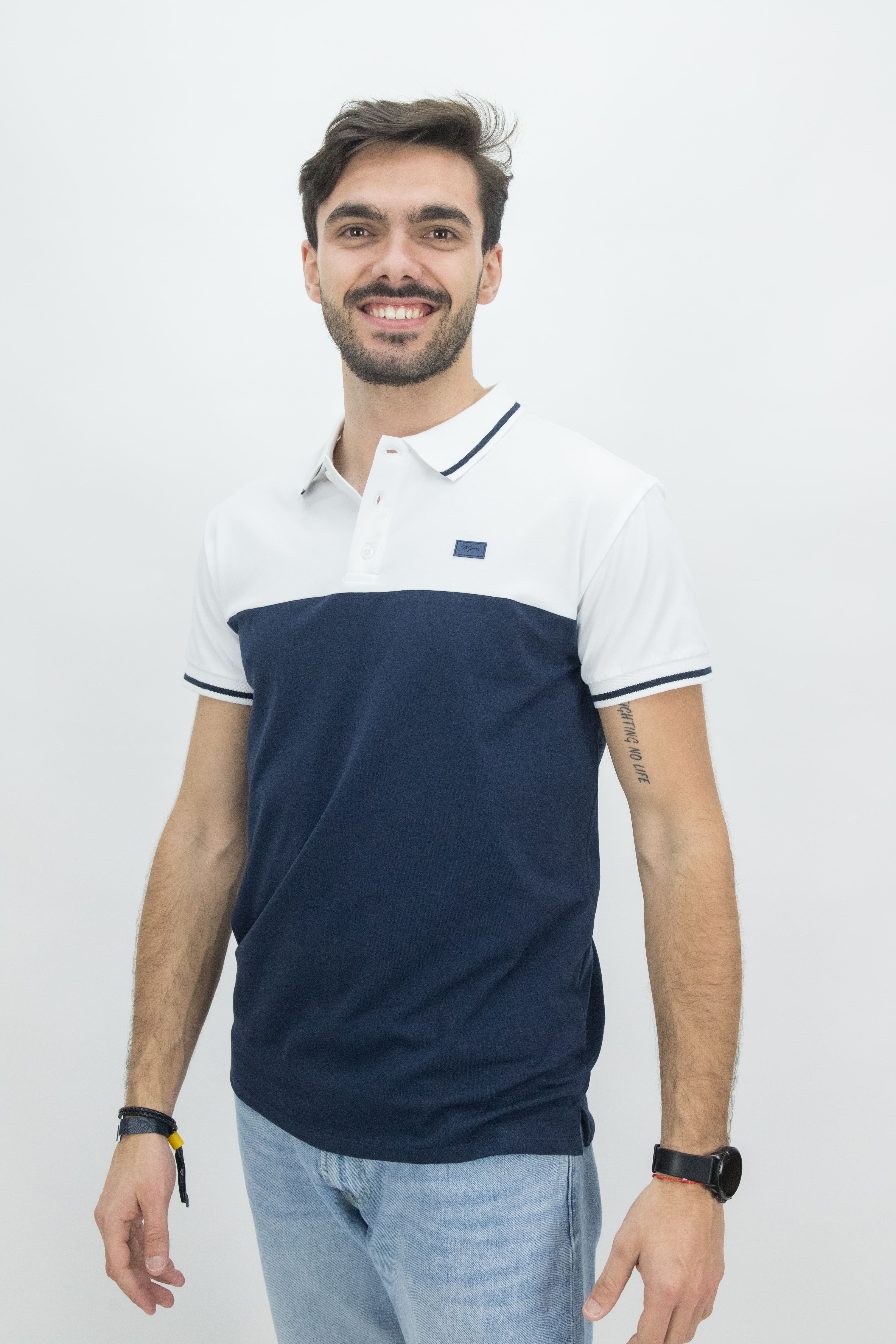 Polo Homem 90% Algodão 10% Elastano       