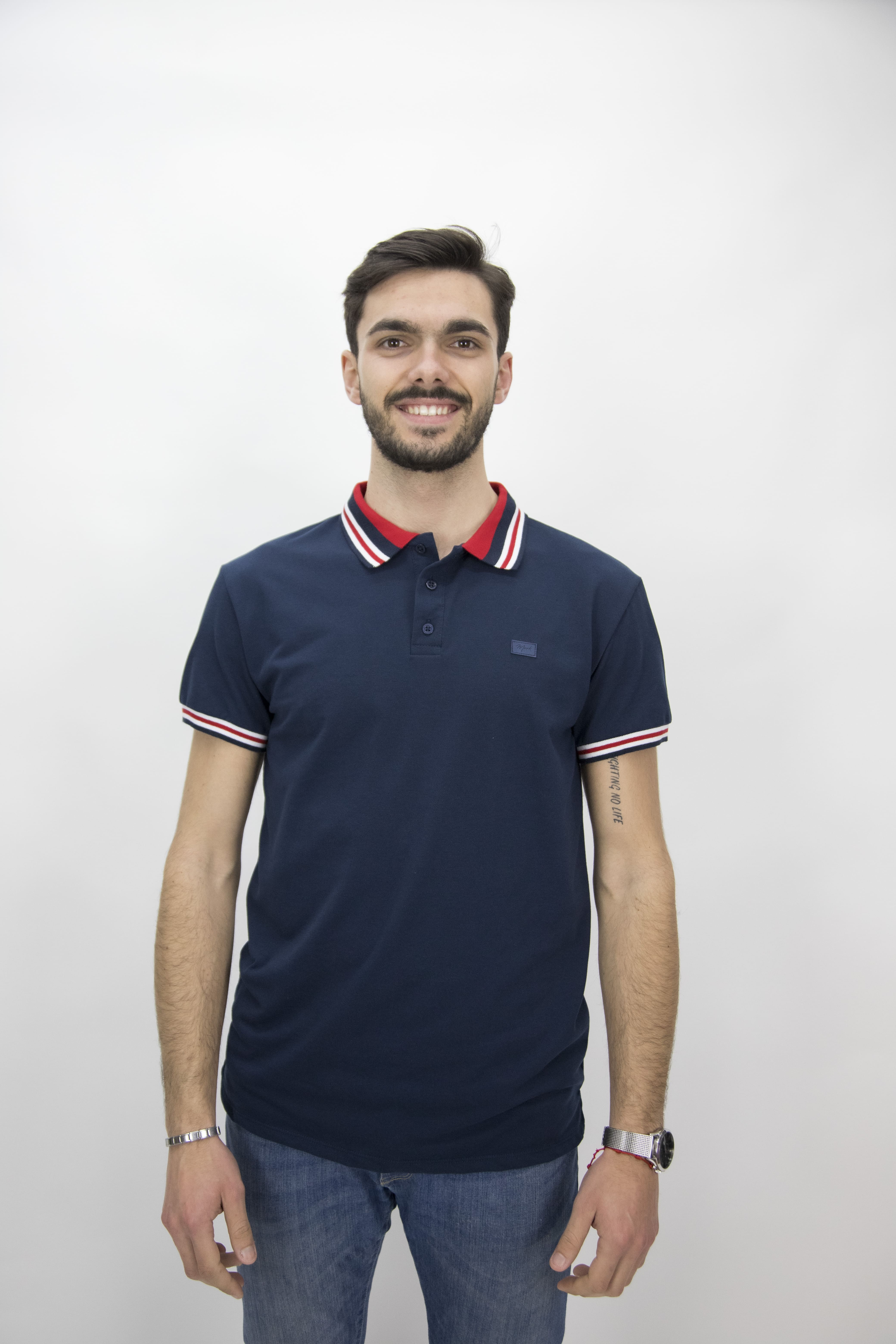 Polo Homem 50% Algodão 50% poliester                 