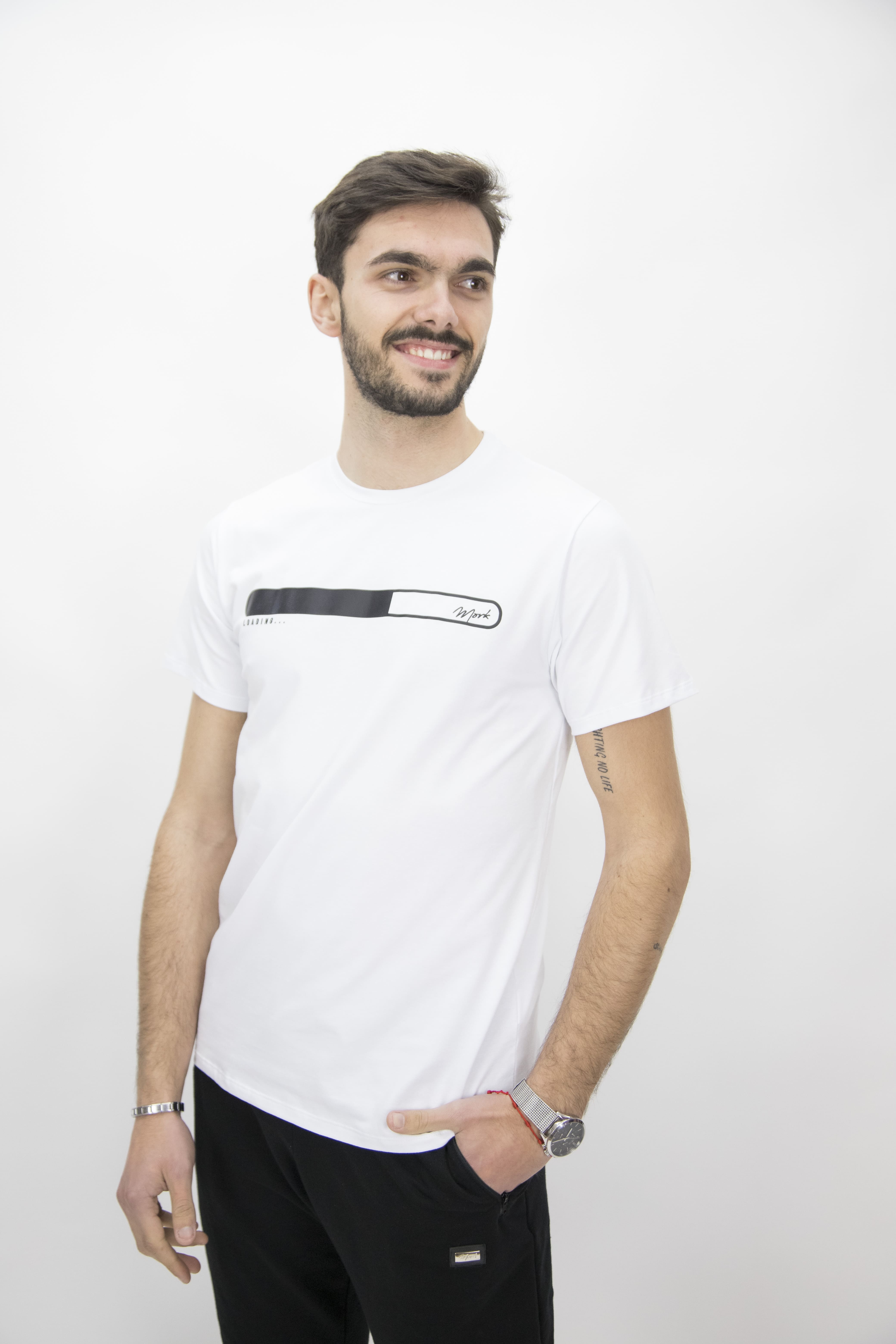 T-shirts Homem Regular Fit 90% Algodão 10% Elastano         