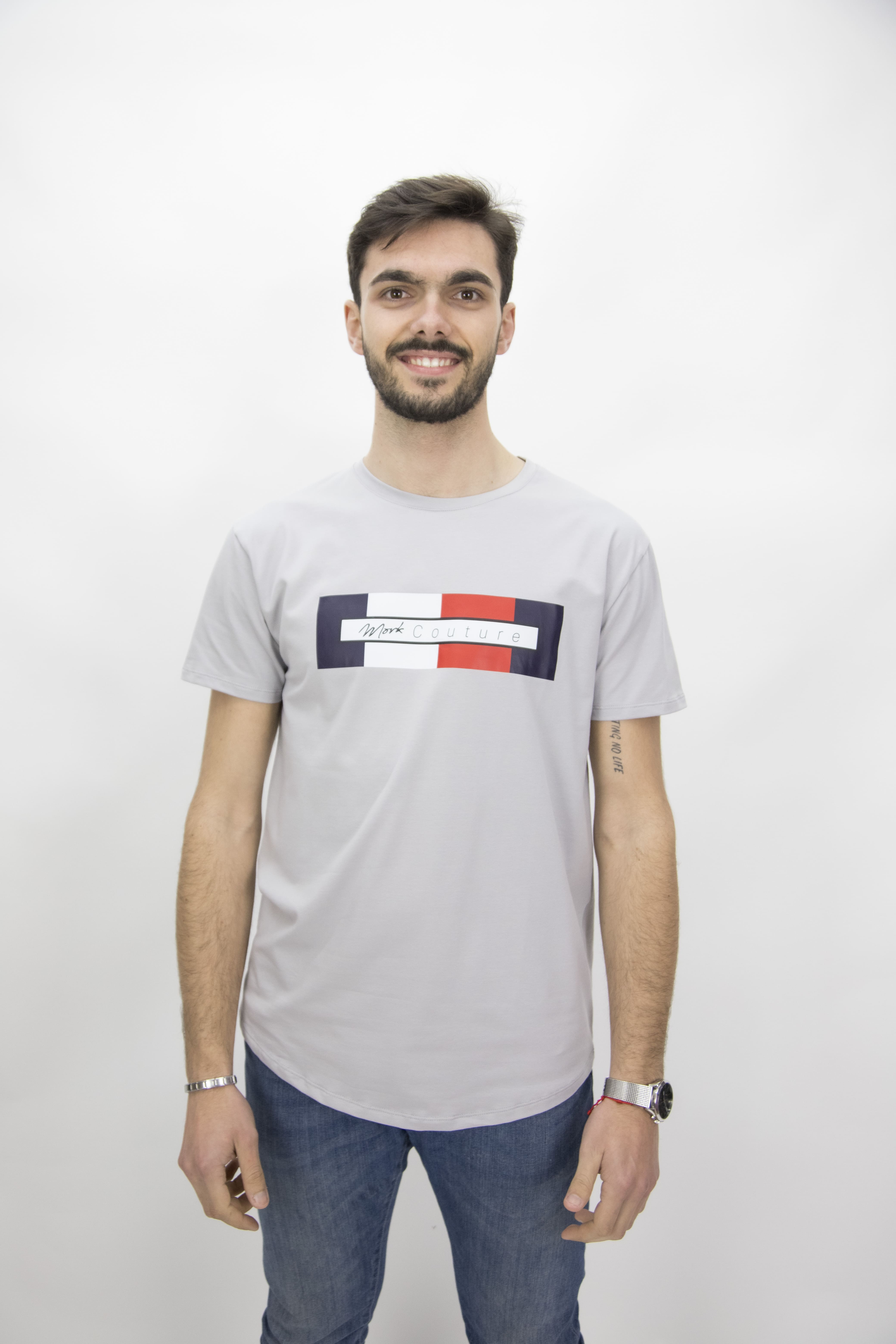 T-shirts Homem Basica 90% Algodão 10% Elastano         