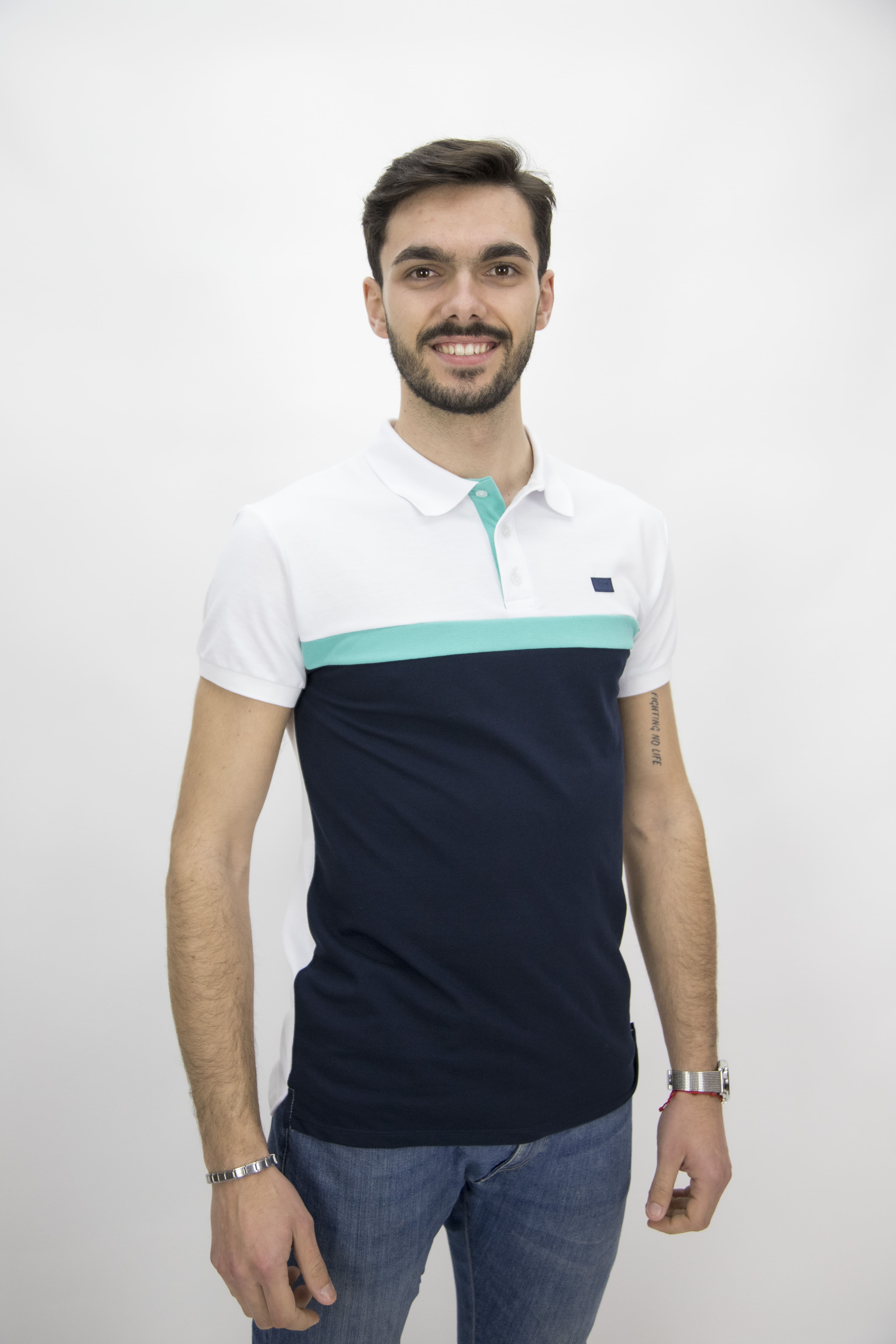 Polo Homem M/ Curta 90% Algodão 10% Elastano                       